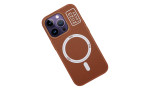 HDD iPhone 14 Pro Max Kılıf HBC-157 Granada Magneticsafe Kapak - Kahverengi