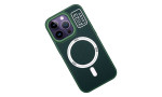 HDD iPhone 14 Pro Max Kılıf HBC-157 Granada Magneticsafe Kapak - Koyu Yeşil