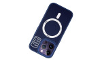 HDD iPhone 14 Pro Max Kılıf HBC-157 Granada Magneticsafe Kapak - Lacivert