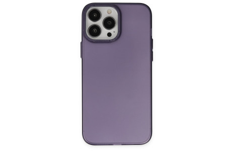 Newface iPhone 14 Pro Max Kılıf Modos Metal Kapak - Derin Mor
