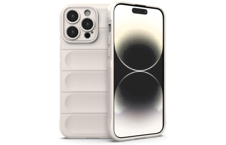 Newface iPhone 14 Pro Max Kılıf Optimum Silikon - Krem