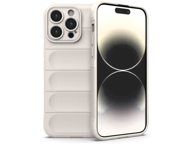 Newface iPhone 14 Pro Max Kılıf Optimum Silikon - Krem