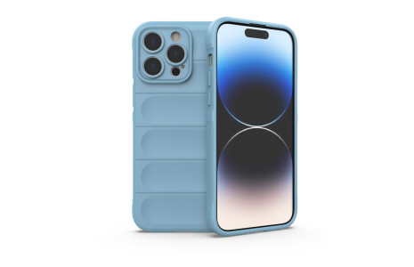 Newface iPhone 14 Pro Max Kılıf Optimum Silikon - Sky Blue