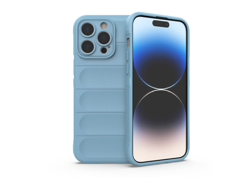 Newface iPhone 14 Pro Max Kılıf Optimum Silikon - Sky Blue