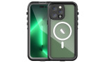 Newface iPhone 14 Pro Max Kılıf Red Pepper Magneticsafe Su Geçirmez Kılıf - Siyah-Gri