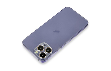 Newface iPhone 14 Pro Max Metal Kamera Lens Koruma Cam - Gold