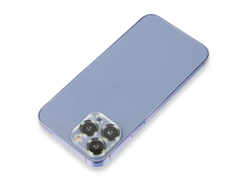 Newface iPhone 14 Pro Max Metal Kamera Lens Koruma Cam - Koyu Yeşil