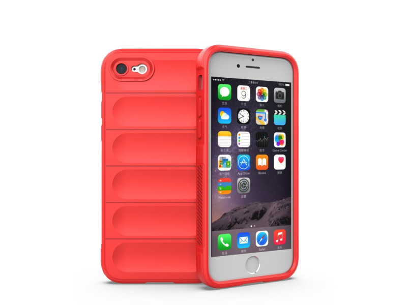 Newface iPhone 7 Kılıf Optimum Silikon - Kırmızı