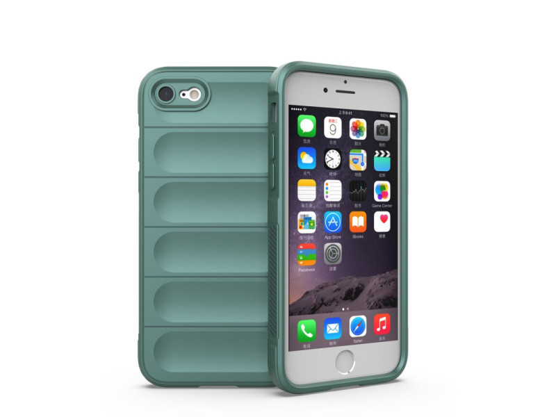 Newface iPhone 7 Kılıf Optimum Silikon - Koyu Yeşil