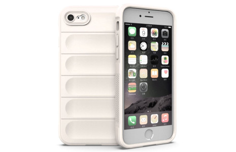 Newface iPhone 7 Kılıf Optimum Silikon - Krem