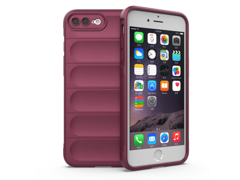 Newface iPhone 7 Plus Kılıf Optimum Silikon - Bordo