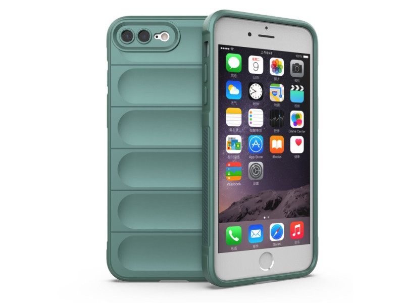 Newface iPhone 7 Plus Kılıf Optimum Silikon - Koyu Yeşil