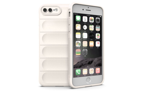 Newface iPhone 7 Plus Kılıf Optimum Silikon - Krem