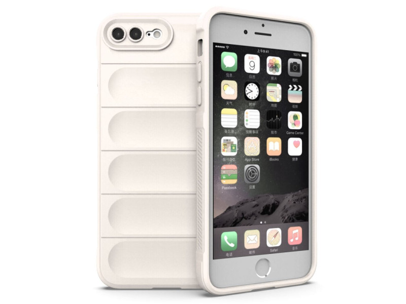 Newface iPhone 7 Plus Kılıf Optimum Silikon - Krem
