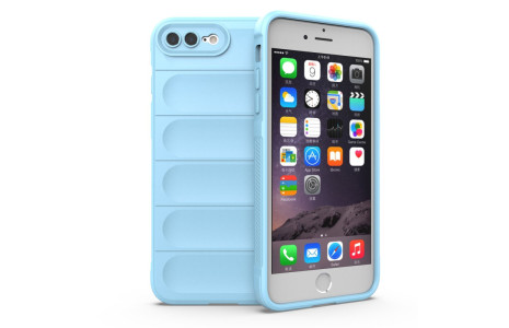 Newface iPhone 7 Plus Kılıf Optimum Silikon - Sky Blue
