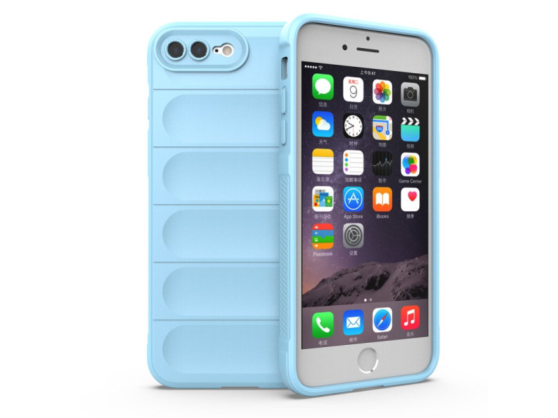 Newface iPhone 7 Plus Kılıf Optimum Silikon - Sky Blue