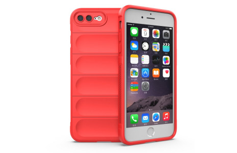 Newface iPhone 8 Plus Kılıf Optimum Silikon - Kırmızı