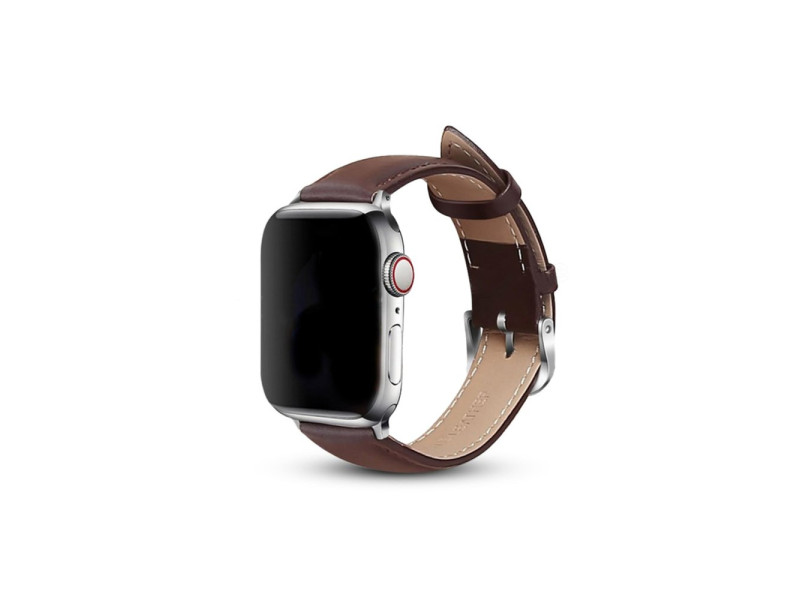Newface Apple Watch 44mm NL26 Deri Kordon - Kahverengi