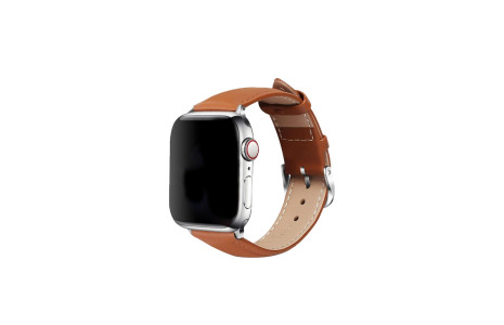 Newface Apple Watch 45mm NL26 Deri Kordon - Taba