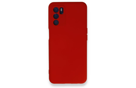 Newface Oppo A55 Kılıf Nano içi Kadife Silikon - Kırmızı
