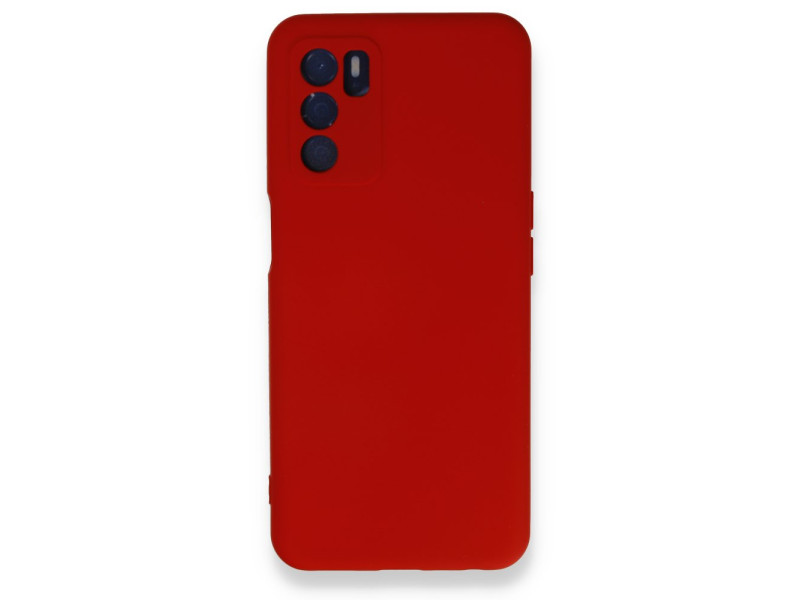 Newface Oppo A55 Kılıf Nano içi Kadife Silikon - Kırmızı