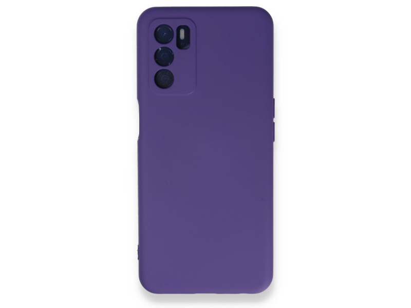 Newface Oppo A55 Kılıf Nano içi Kadife Silikon - Mor
