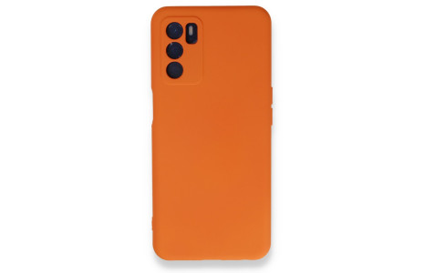 Newface Oppo A55 Kılıf Nano içi Kadife Silikon - Turuncu