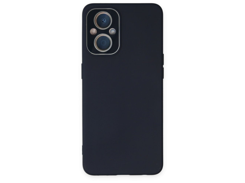 Newface Oppo Reno 8 Lite Kılıf Lansman Glass Kapak - Lacivert