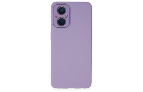 Newface Oppo Reno 8 Lite Kılıf Lansman Glass Kapak - Lila