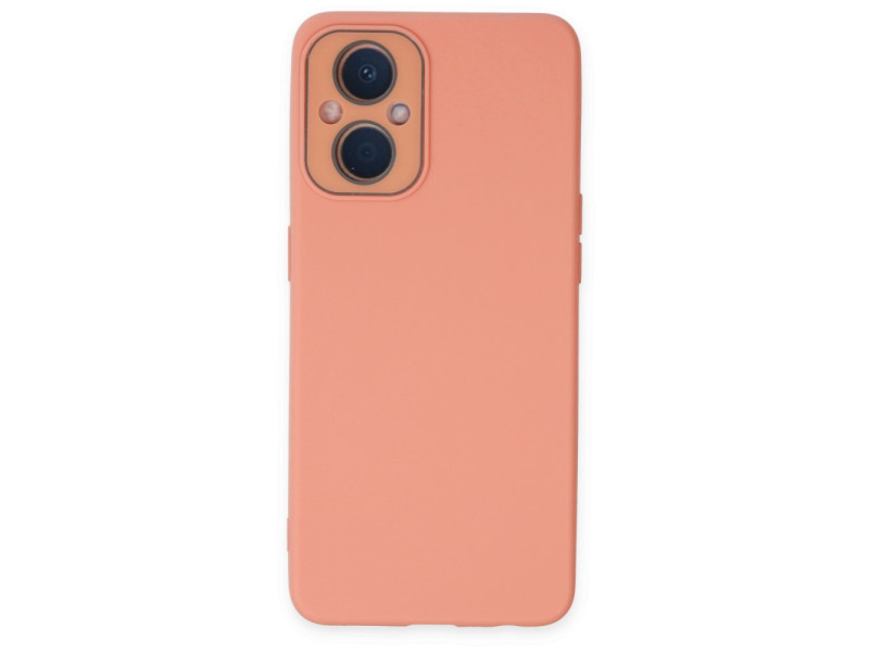 Newface Oppo Reno 8 Lite Kılıf Lansman Glass Kapak - Pembe