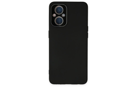 Newface Oppo Reno 8 Lite Kılıf Lansman Glass Kapak - Siyah