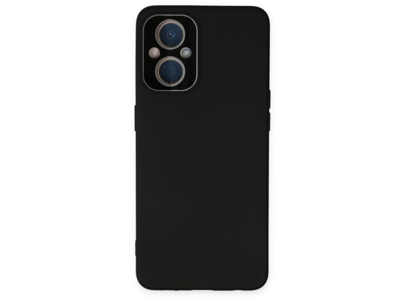 Newface Oppo Reno 8 Lite Kılıf Lansman Glass Kapak - Siyah