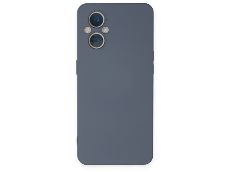 Newface Oppo Reno 8 Lite Kılıf Nano içi Kadife Silikon - Gri
