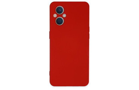 Newface Oppo Reno 8 Lite Kılıf Nano içi Kadife Silikon - Kırmızı