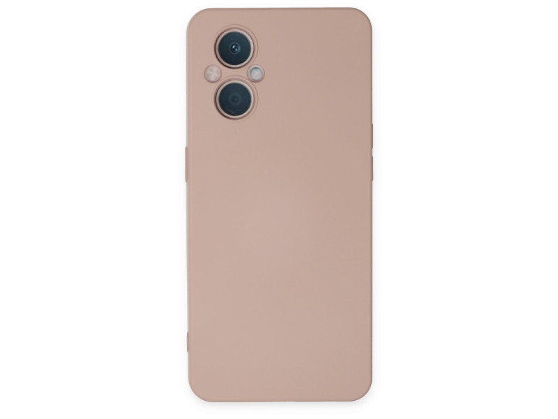 Newface Oppo Reno 8 Lite Kılıf Nano içi Kadife Silikon - Pudra