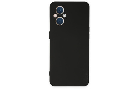 Newface Oppo Reno 8 Lite Kılıf Nano içi Kadife Silikon - Siyah