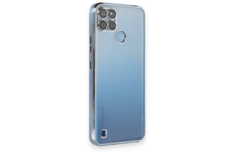 Newface Realme C25Y Kılıf Razer Lensli Silikon - Açık Mavi