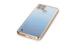 Newface Realme C25Y Kılıf Razer Lensli Silikon - Gold