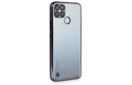 Newface Realme C25Y Kılıf Razer Lensli Silikon - Siyah