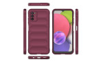 Newface Samsung Galaxy A03S Kılıf Optimum Silikon - Bordo