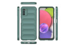 Newface Samsung Galaxy A03S Kılıf Optimum Silikon - Koyu Yeşil