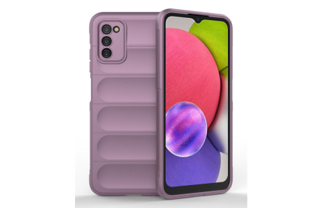 Newface Samsung Galaxy A03S Kılıf Optimum Silikon - Mor