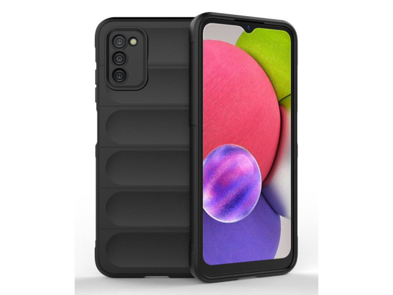 Newface Samsung Galaxy A03S Kılıf Optimum Silikon - Siyah