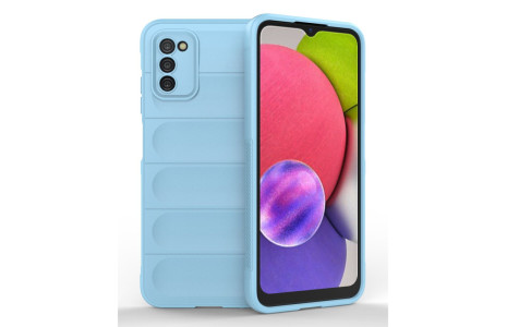 Newface Samsung Galaxy A03S Kılıf Optimum Silikon - Sky Blue