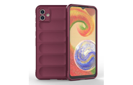 Newface Samsung Galaxy A04 Kılıf Optimum Silikon - Bordo