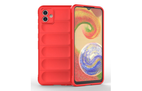 Newface Samsung Galaxy A04 Kılıf Optimum Silikon - Kırmızı