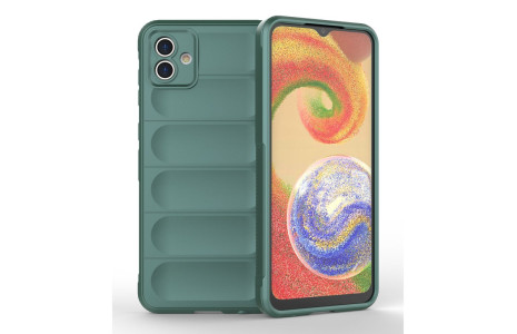 Newface Samsung Galaxy A04 Kılıf Optimum Silikon - Koyu Yeşil