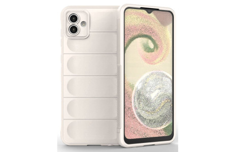 Newface Samsung Galaxy A04 Kılıf Optimum Silikon - Krem