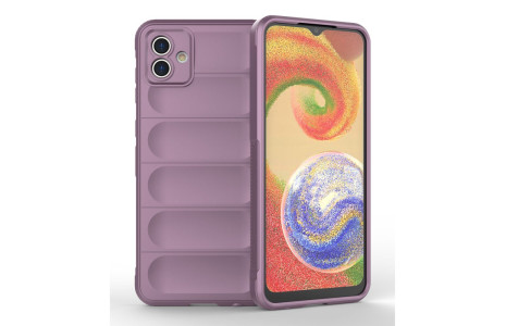 Newface Samsung Galaxy A04 Kılıf Optimum Silikon - Mor