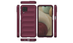 Newface Samsung Galaxy A12 Kılıf Optimum Silikon - Bordo